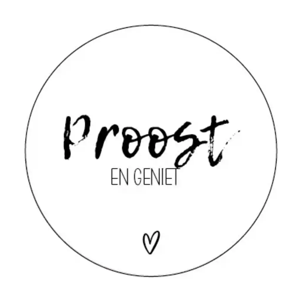 Labelgeluk Labelgeluk: Onderzetter | Proost en geniet