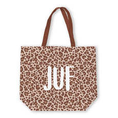 Kassaplan KP: Canvas tas - JUF leopard