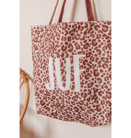 Kassaplan KP: Canvas tas - JUF leopard