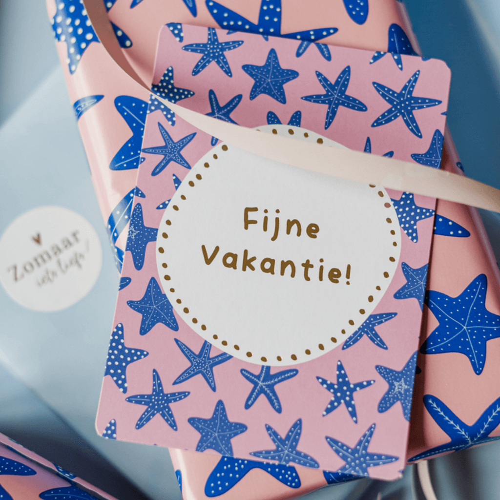 Kassaplan KP: kaartje a6 - Fijne vakantie