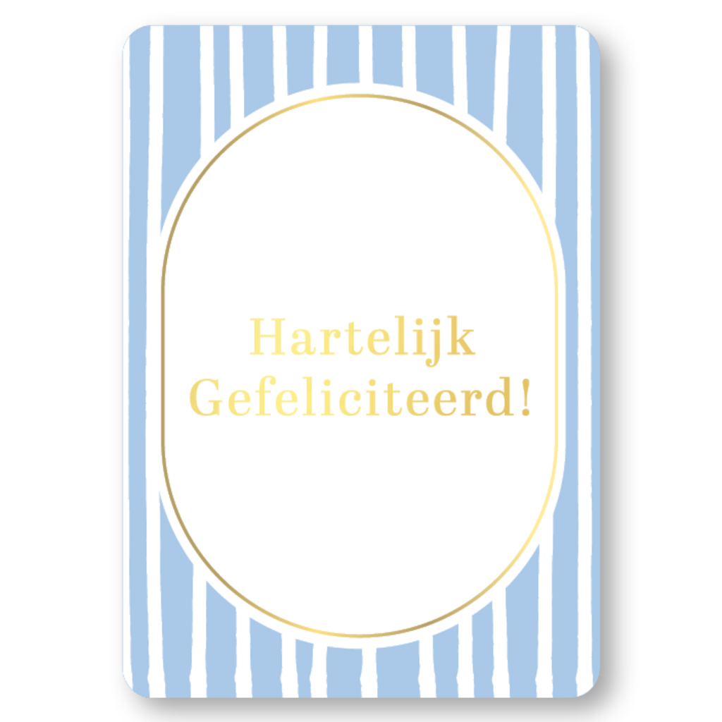 Kassaplan KP: kaartje a6 - Hartelijk gefeliciteerd