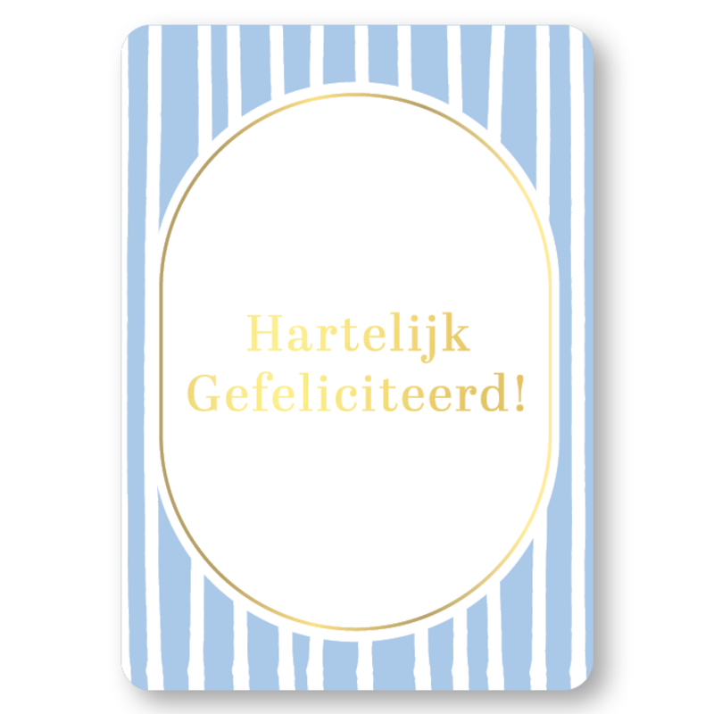 Kassaplan KP: kaartje a6 - Hartelijk gefeliciteerd