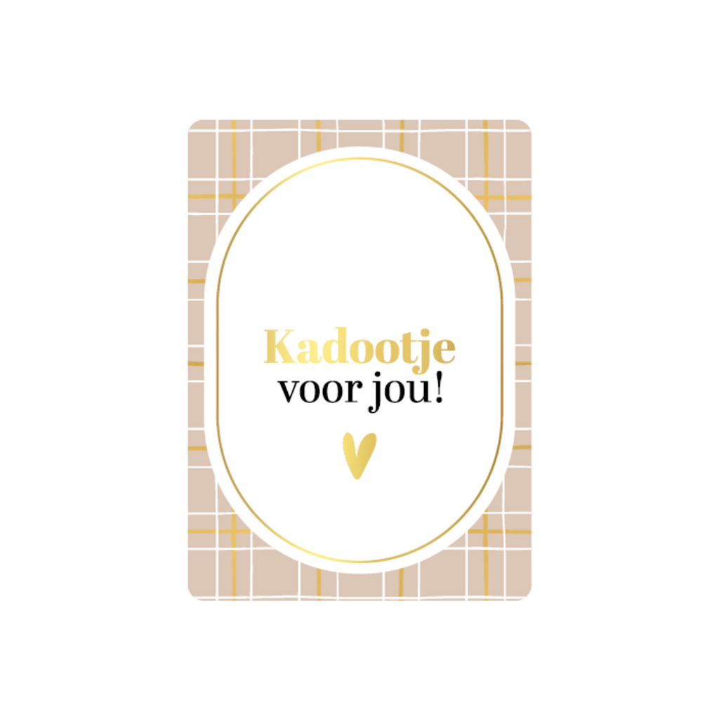 Kassaplan KP: kaartje a6 - Kadootje voor jou!