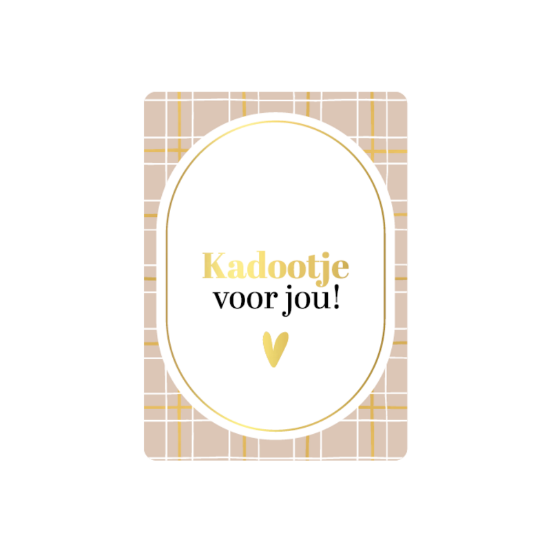 Kassaplan KP: kaartje a6 - Kadootje voor jou!