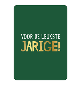 Kassaplan KP: kaartje a6 - Voor de leukste jarige!
