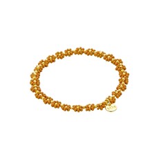 Biba Biba: Armbandje bloemetjes - bruin