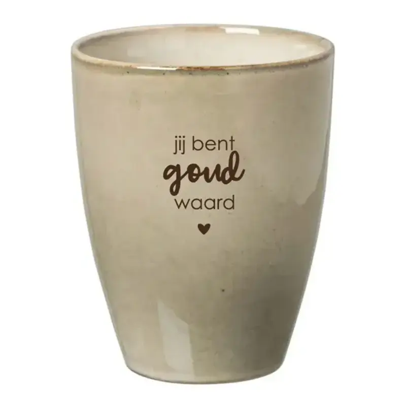 Labelgeluk Labelgeluk:  mok | jij bent goud waard