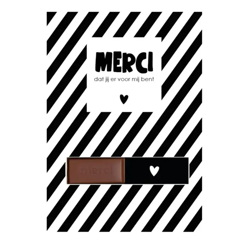 Labelgeluk Labelgeluk: Kaart A6 | merci dat jij er voor mij bent!