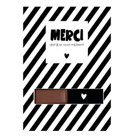 Labelgeluk Labelgeluk: Kaart A6 | merci dat jij er voor mij bent!