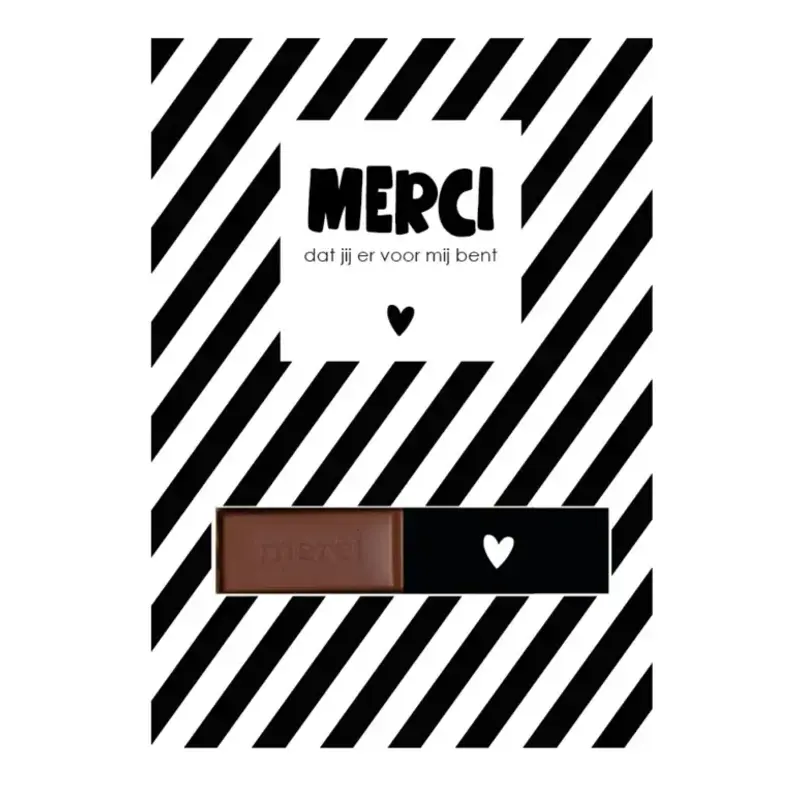 Labelgeluk Labelgeluk: Kaart A6 | merci dat jij er voor mij bent!