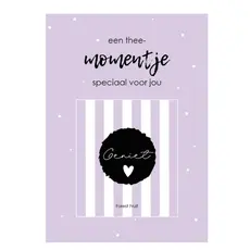Labelgeluk Labelgeluk: Kaart A6 | een thee-momentje speciaal voor jou