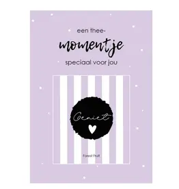 Labelgeluk Labelgeluk: Kaart A6 | een thee-momentje speciaal voor jou