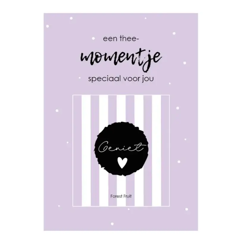 Labelgeluk Labelgeluk: Kaart A6 | een thee-momentje speciaal voor jou