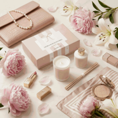 Stationery & gift Stationery & gift: Gift Set Beige Kaars & Geurstokjes