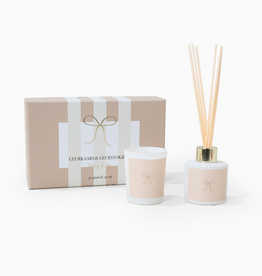 Stationery & gift Stationery & gift: Gift Set Beige Kaars & Geurstokjes
