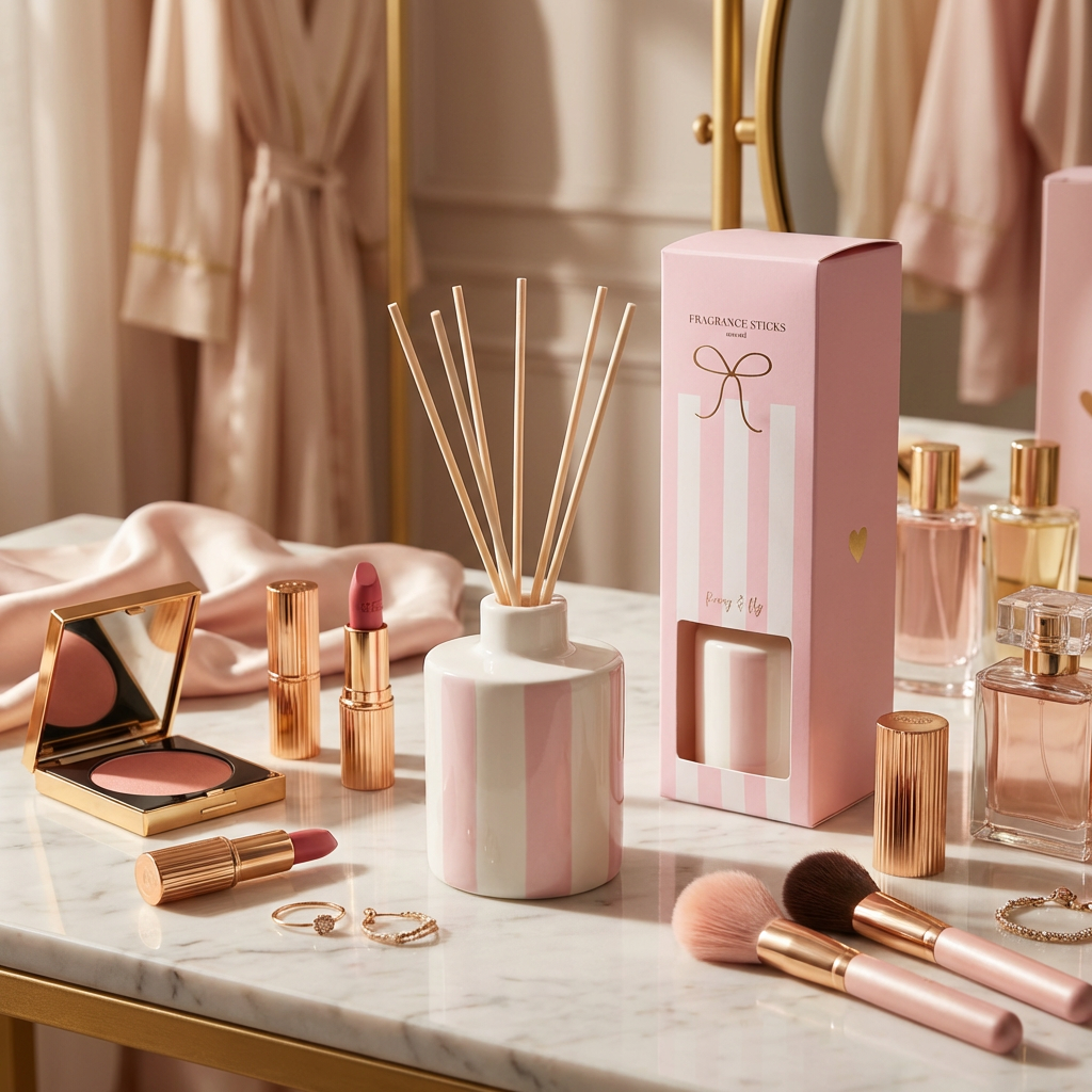 Stationery & gift Stationery & gift: Geurstokjes Keramiek | Roze