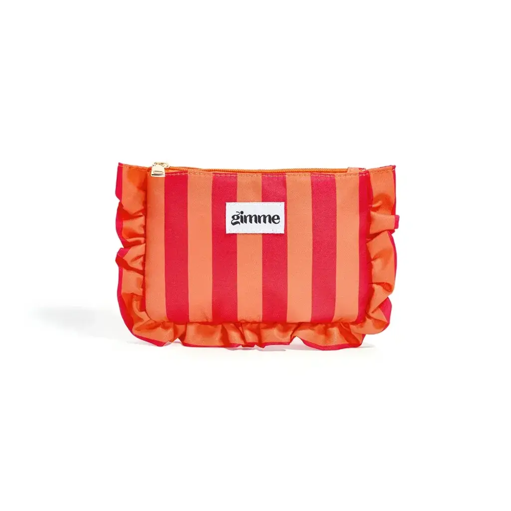 Yehwang Yehwang: Make-up tasje frullen met strepen - oranje