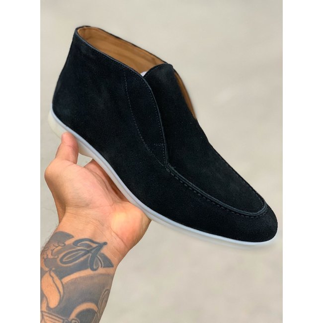 Basics from Amsterdam - FRANS - Zwarte veterschoenen suède - Basics from  Amsterdam Schoenen