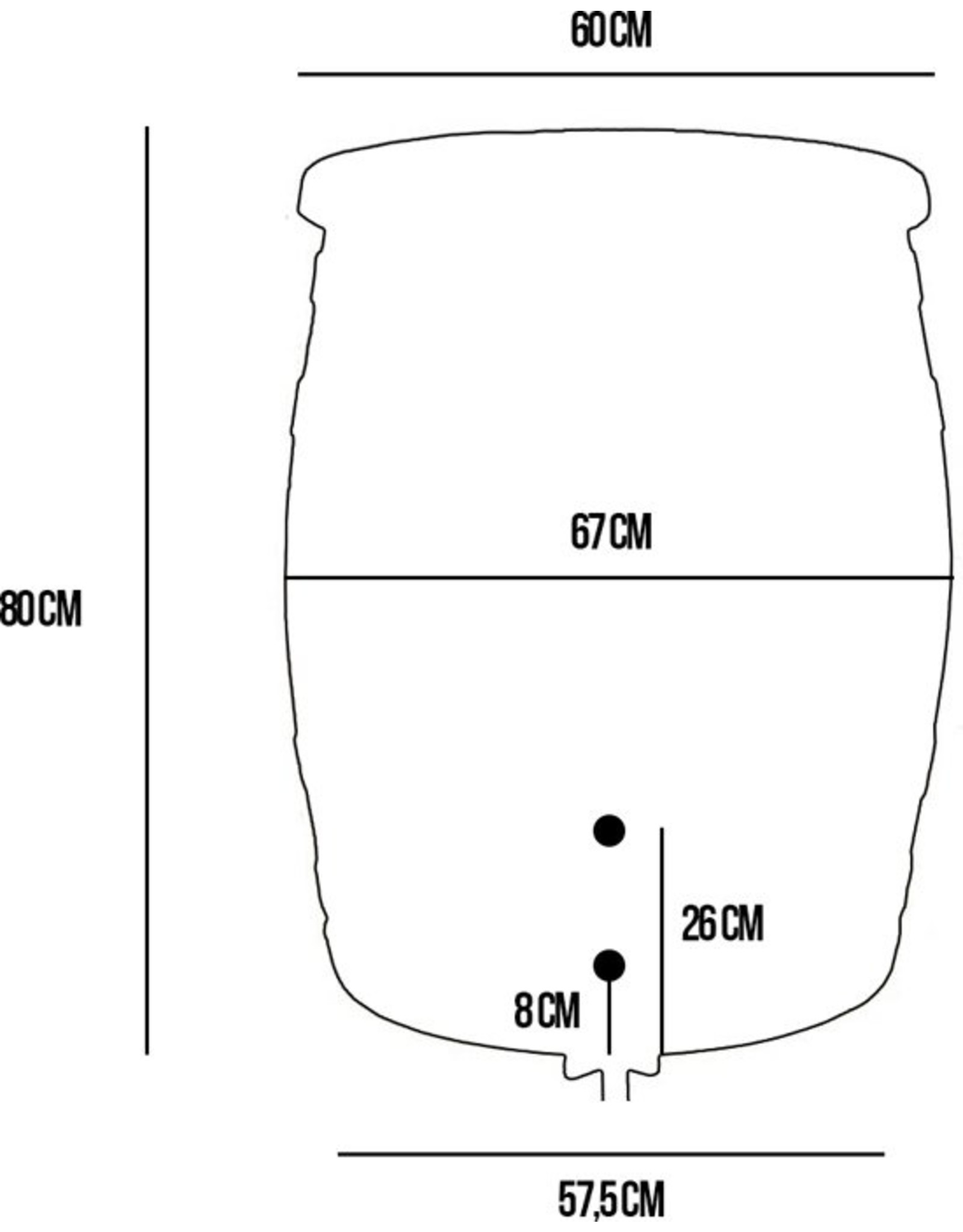 Roto 240 liter grijs