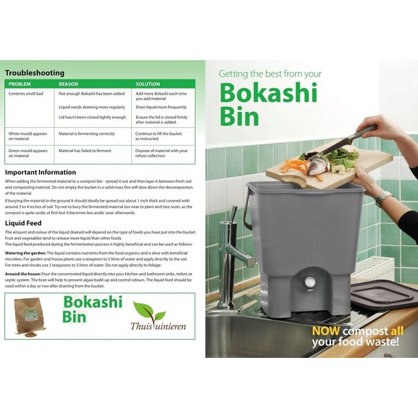 Bokashi compost container (Duo set)