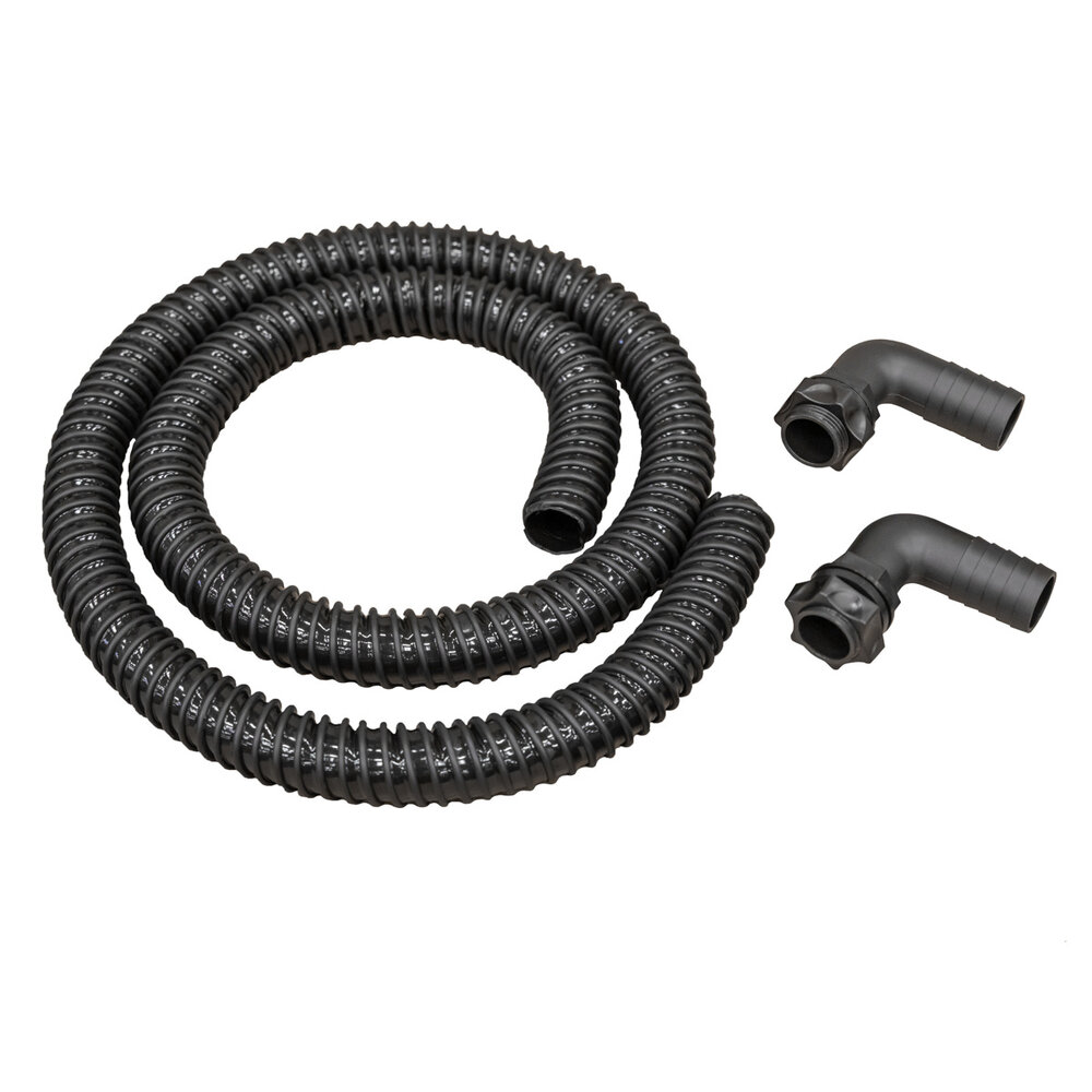 ZHIQIN Regentonconnector Set – 40 Mm Doorvoer Met 500 Mm Slang, Gatopener, Overloop En Afdichtingen – Verbind Twee Regentonnen