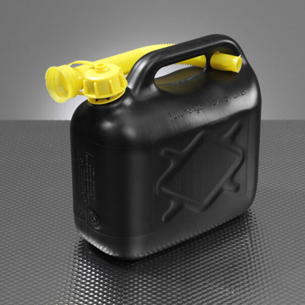 Zwarte brandstof jerrycan 10L