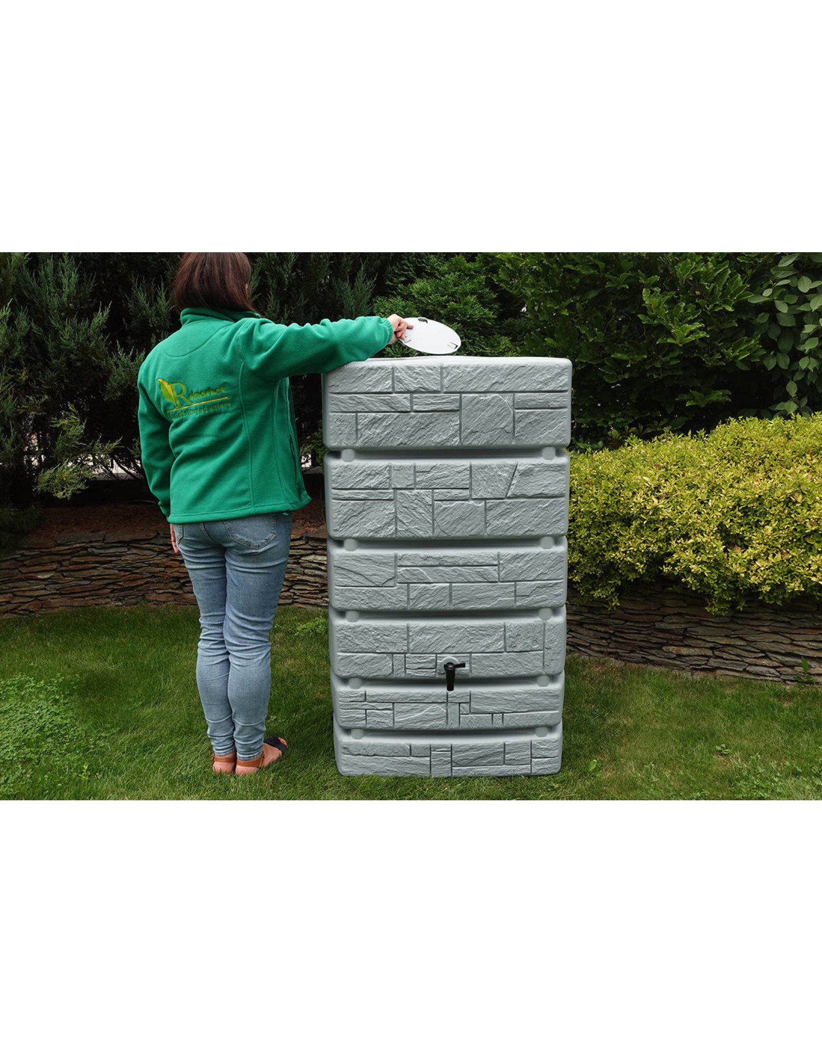 Regenton Stone Tower 500 liter - Grijs