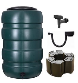 Garden regenton 230 liter groen (Voordeelset)