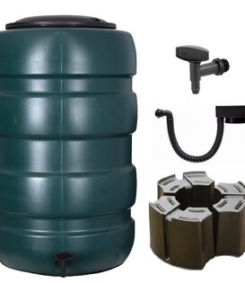 Garden regenton 230 liter groen (Voordeelset)