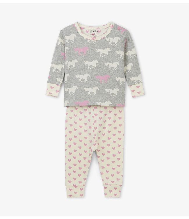 Hatley Meisjes 2-delige Babypyjama met Paarden