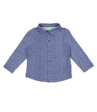 Lily Balou Lily Balou Kinderkleding Jongens Hemd Lucas Texture Blue