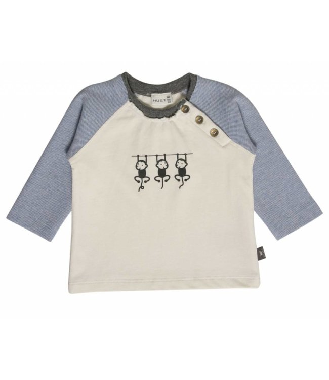 Hust & Claire Babykleding Jongens Tshirt Met Aapjes