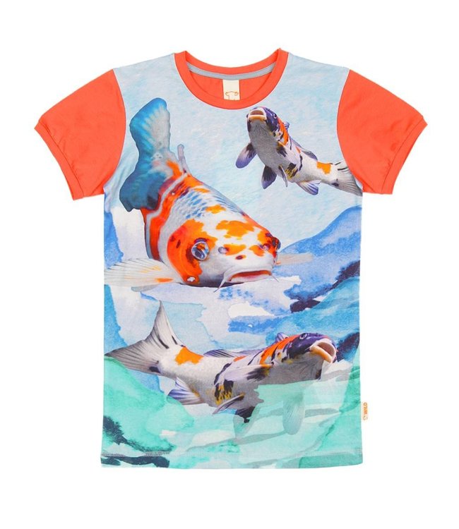 Wild Kidswear Kinderkleding Jongens Tshirt Army Koi Vissen