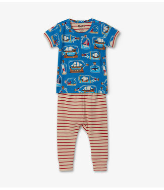 Hatley Hatley 2delige Jongens Pyjama Bottled ships