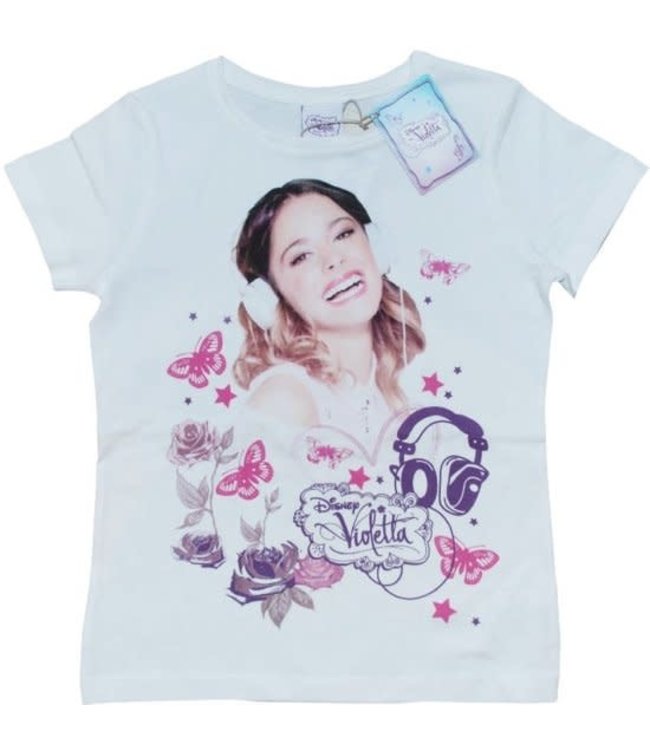 Name-it Meisjes Shortsleeve T-shirt Violetta (Wit)