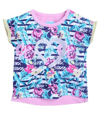 Beebielove Babykleding Meisjes Tshirt Flowers (Multicolor)