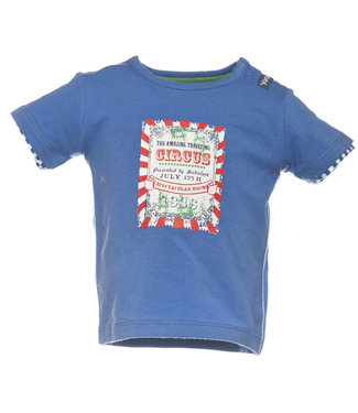 Beebielove Babykleding Blauwe Jongens Tshirt Circus