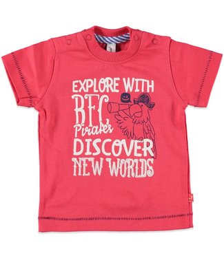 Babyface Jongens Rode Baby T shirt Explore
