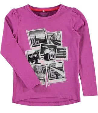 Name it Name it Meisjes Paarse T-shirt Nitkoboxi