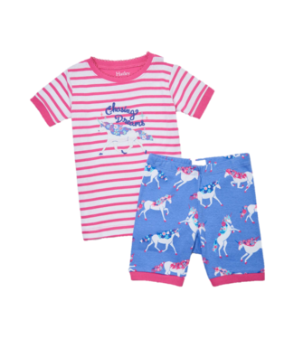 Hatley Hatley Meisjes 2-delige Korte Pyjama Dreamy Unicorns