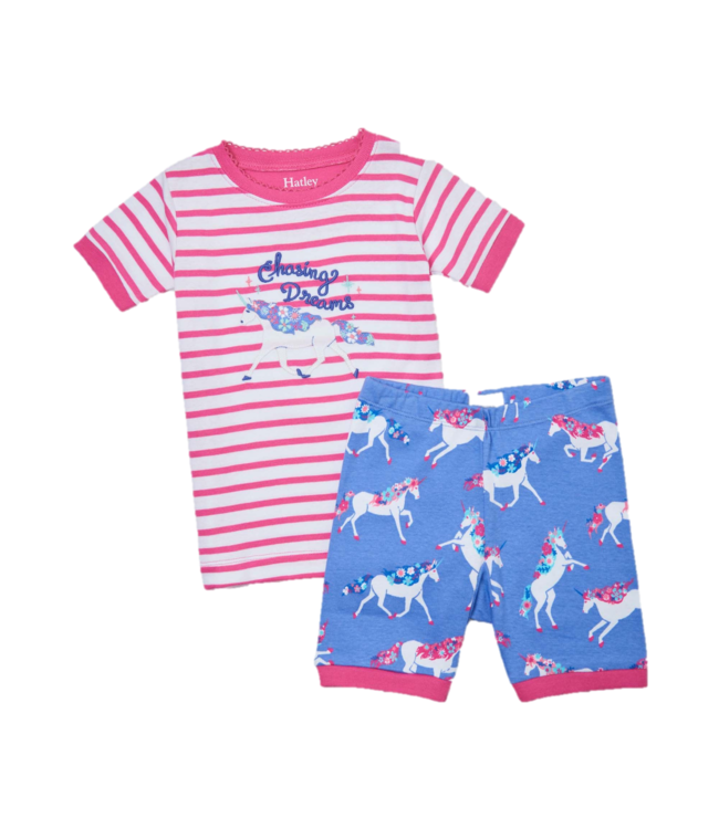 Hatley Meisjes 2-delige Korte Pyjama Dreamy Unicorns