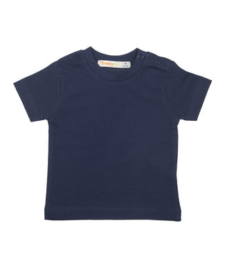 Babybol Babybol Effen Blauwe Tshirt Korte Mouwen