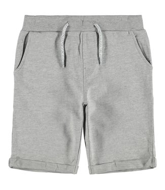 Name it Name it Jongens Long Sweat Short Vermo Grey Melange