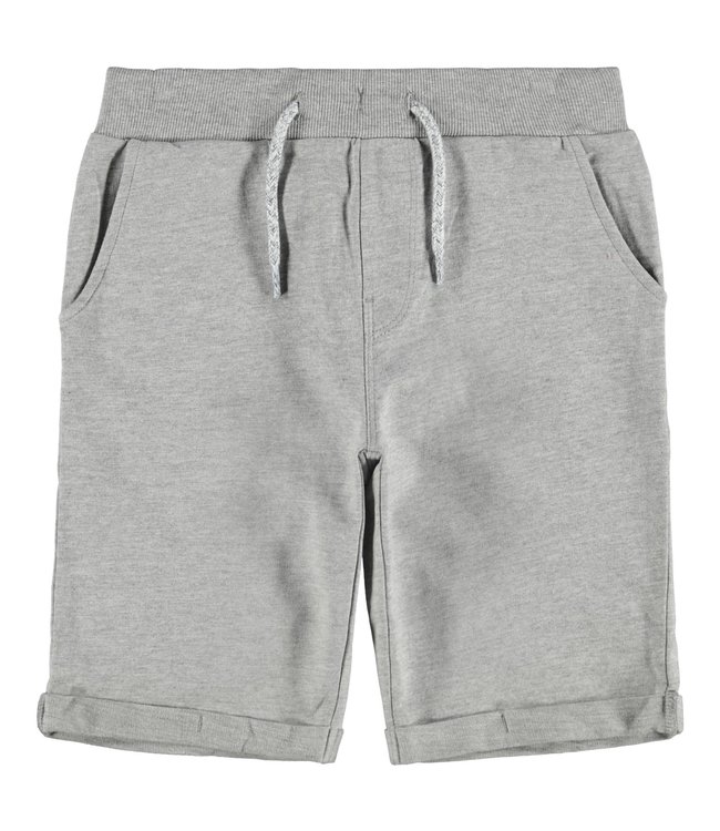 Name it Jongens Long Sweat Short Vermo Grey Melange