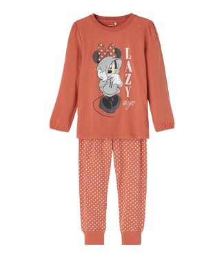 Name it Name-it Meisjes 2-delige Pyjamaset Minnie Mouse Etruscan Red