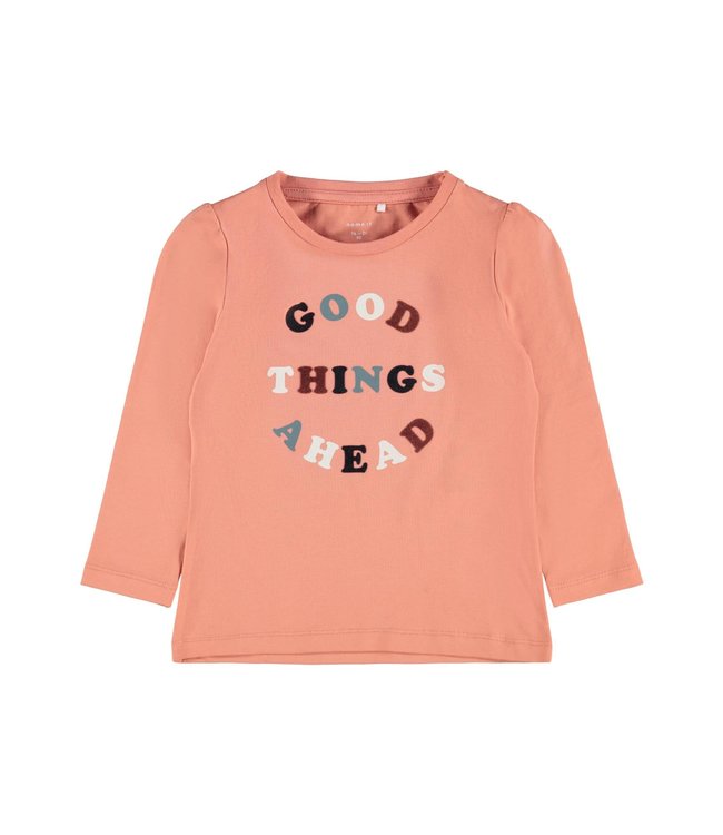 Name-it Meisjes Tshirt Okind "Good Things" Crabapple