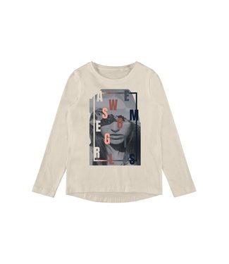 Name it Name-it Meisjes Tshirt VIX "Girls" Whitecap Gray