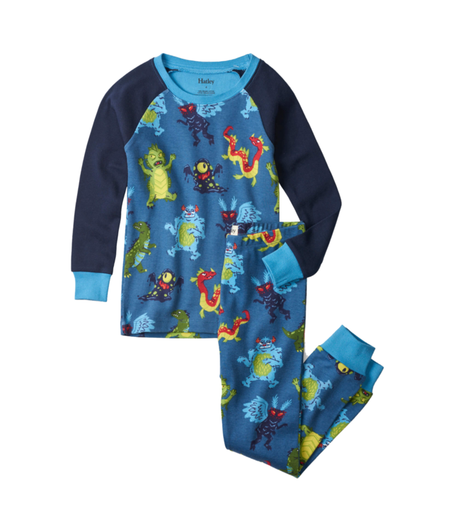 Hatley 2delige Jongens Pyjama Creepy Cryptids Stellar