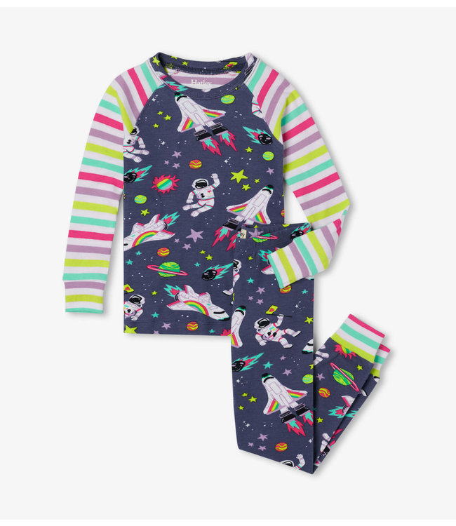 Hatley 2delige Meisjes Pyjama Cosmic Rainbows