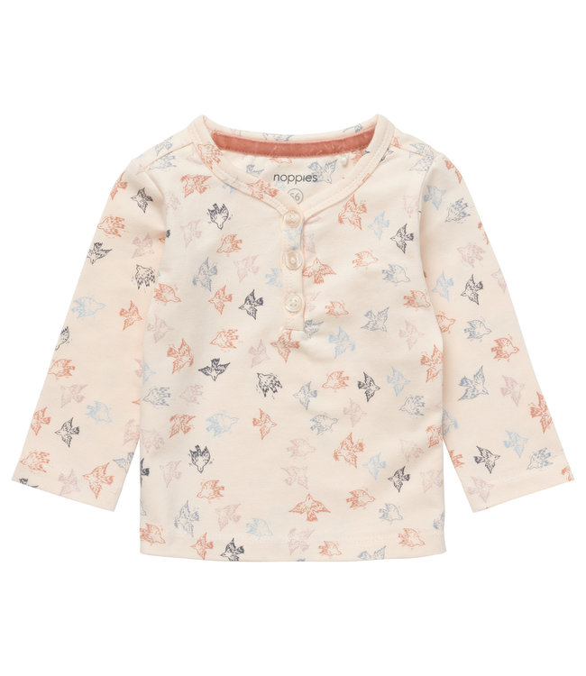 Noppies Babykleding Meisjes Longsleeve Tshirt Lagos Butter Cream